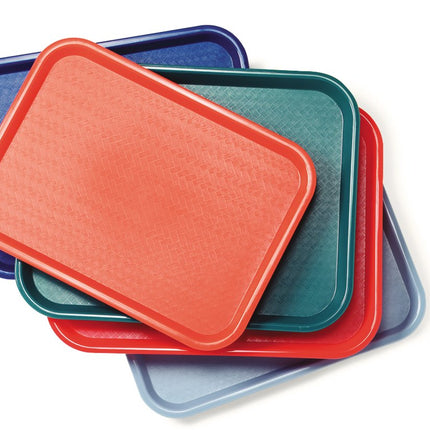 Carlisle CT121661 Caf� Standard Cafeteria/Fast Food Tray, 12" x 16", Burgundy (Pack of 24)