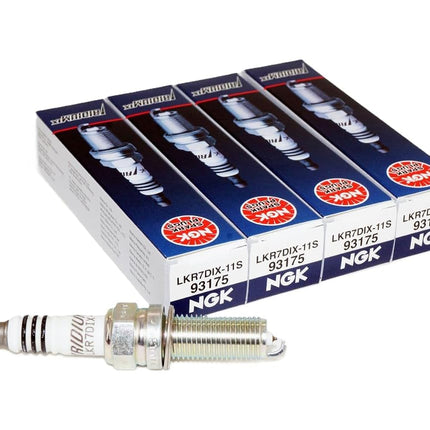 NGK LKR7DIX-11S Iridium IX Spark Plug (93175 Iridium Ix), 4 Pack