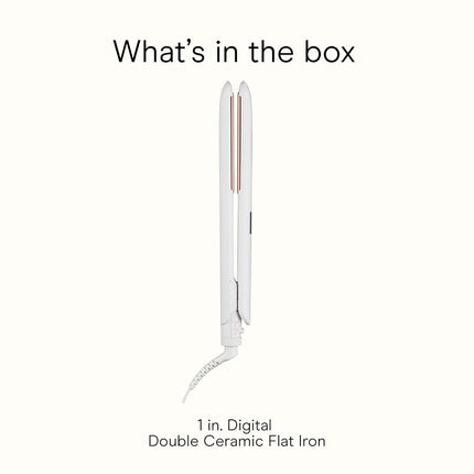 Conair Double Ceramic Flat Iron, 1-inch Digital Flat Iron