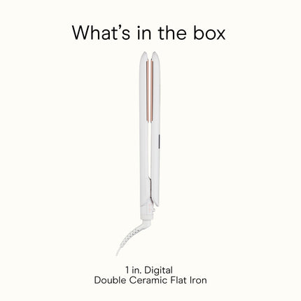 Conair Double Ceramic Flat Iron, 1-inch Digital Flat Iron