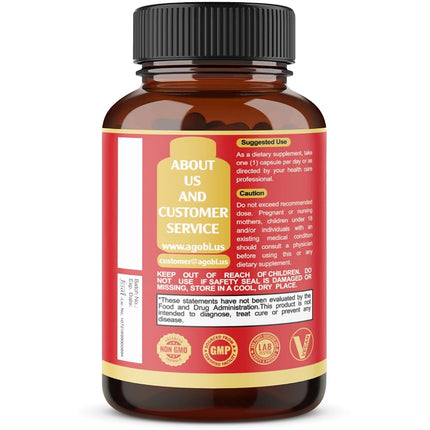 agobi 7in1 Adrenal Support Supplement - 60 Capsules - 2 Month Supply for Body Balance - With Ashwagandha, Rhodiola, Ginseng & more