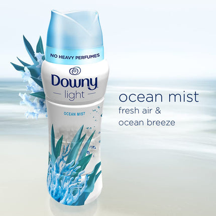 Downy Light Laundry Scent Booster Beads for Washer, Ocean Mist, with No Heavy Perfumes, 515 Grams