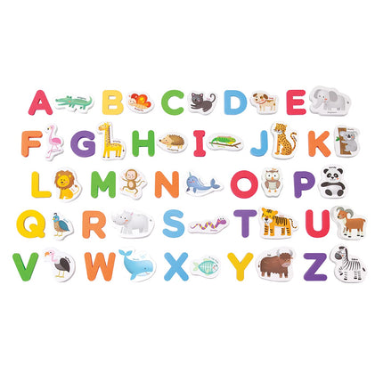 Crayola ABC Matching Magnet Set for Kids � Alphabetical Letter for Toddlers � Comes with Magnetic Animal Toys for Extra Learning � Classroom and Home Education Spelling Learning Set � Animal Party