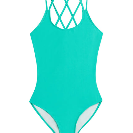 Kanu Surf Girls' Reese UPF 50 Beach Sport Criss-Cr