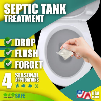 GreenPig Solutions 52 Concentrated Formula Live Septic Tank Treatment, 1 Year Supply