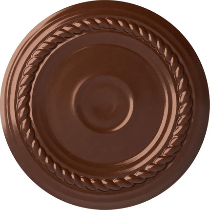 Ekena Millwork CM07ALCPS 7 7/8 OD X 3/4 P Small Alexandria Ceiling Medallion fits Canopies up to 4 5/8, Copper Penny