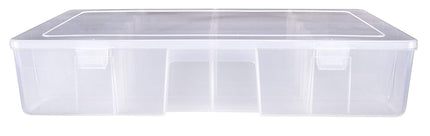 ArtBin XL Solutions Box with Dividers, Art & Craft Organizer, [1] Plastic Storage Case, Clear, Polypropelene, 0, 15.25" x 8.88"