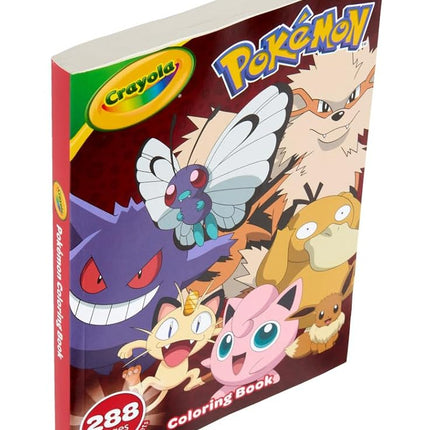 Crayola Pokémon Coloring Book, 288 Pgs, Pokémon Coloring Pages and Stickers, Gift for Kids, Ages 3, 4, 5, 6