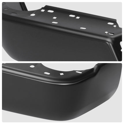 DNA MOTORING Rear Bumper Bar Compatible With Ram 2500/3500 2013-2018, Without Park Assist, CH1102376, Black, BUMP-R-DR13-FB-01-BK