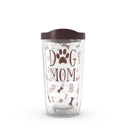 Tervis Dog Mom - Vaso térmico de doble pared fabricado en EE. UU., mantiene las bebidas frías y calientes, 16 onzas, clásico