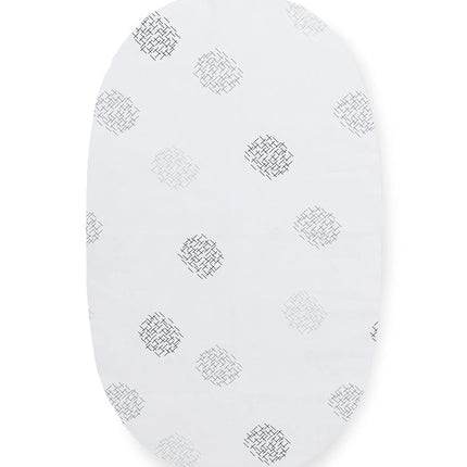 4moms mamaRoo Sleep Bassinet Sheets, for Baby Bassinets and Furniture, Machine Washable and 100% Cotton, White