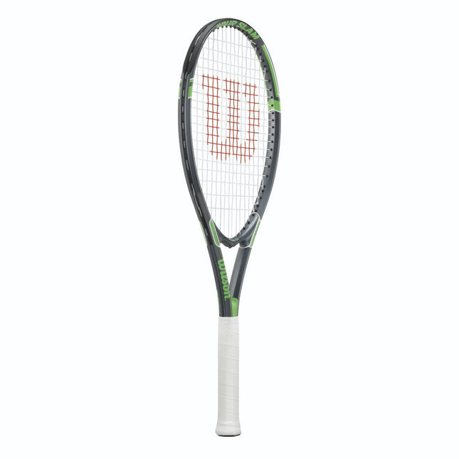 Raquette de tennis adulte de loisir Wilson Tour Slam - Taille de manche 3-4 3/8", gris/vert