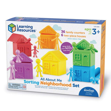 Learning Resources All About Me Sorting Neighborhood, Ages 3+, Toddler Montessori Toy, Develops Social Emotional & Sorting Skills