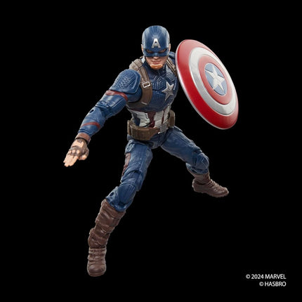 Marvel Legends Series Captain America, Avengers: Endgame Collectible 15-cm Action Figure, Red, White, Blue