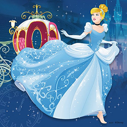 Ravensburger Disney Princess 3 x 49 Piece Jigsaw Puzzles for Kids, 3 Puzzle Set with Ariel, Cinderella and Belle, Ages 5 Years and Up