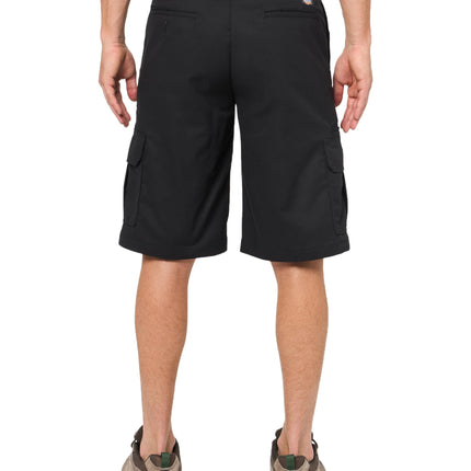 Short cargo Dickies Flex coupe décontractée pour homme, noir, taille 44 standard