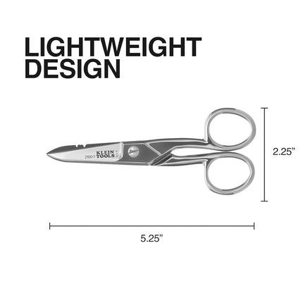 Klein 2100-7 "Nickel Plated" Electrician's Scissor, Silver