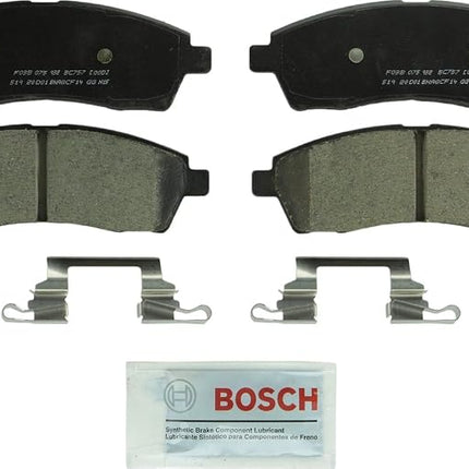 BOSCH BC757 QuietCast Premium Ceramic Disc Brake Pad Set - Compatible with Select Ford Excursion, F-150, F-250, F-250 Super Duty, F-350 Super Duty; REAR