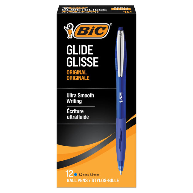 Bic Glide Retractable Ball Pen, Medium Point (1.0 