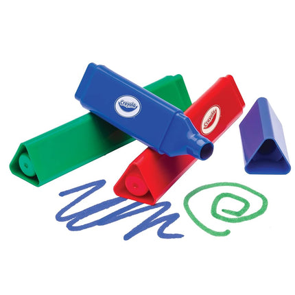 Crayola My First, Tripod Washable Markers for Toddlers, 8ct
