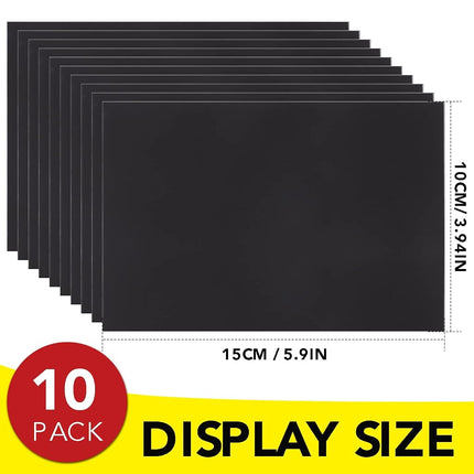 DIYMAG Magnetic Adhesive Sheets, |4" x 6"|, 10 Pack，Cuttable Magnetic Sheets，Flexible Magnet Sheets with Adhesive for Crafts, Photos and Die Storage, Easy Peel and Stick