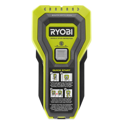 RYOBI Stud Finder with Multiple LED's to Indicate The Full Width of The Stud. One-Handed Operation, ESF5002