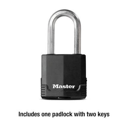Master Lock M515XDLH Magnum Heavy Duty Padlock with Key, 1 Pack, Black