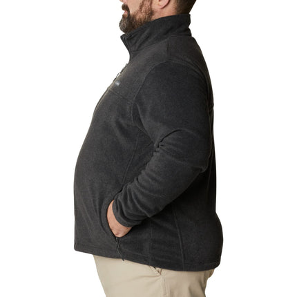 Columbia Men's Steens Mountain Full Zip 2.0 Fleece Jacket, Charcoal Heather, 2X