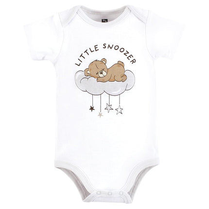 Lot de 3 bodys en coton Hudson Baby pour bébé unisexe, motif ourson rêveur, 12-18 mois