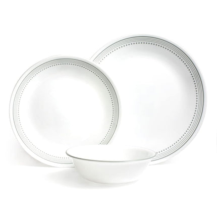 Corelle Dinnerware Set (12pc Set, Mystic Grey)-Din
