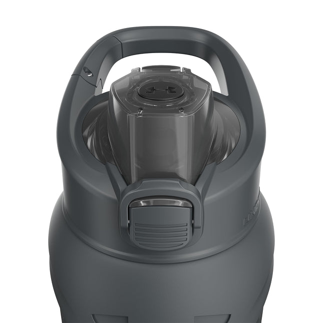 Botella de agua Under Armour de acero inoxidable de 700 ml, aislada, gancho de mosquetón de fácil transporte, a prueba de fugas, para niños y adultos, todos los deportes, gimnasio