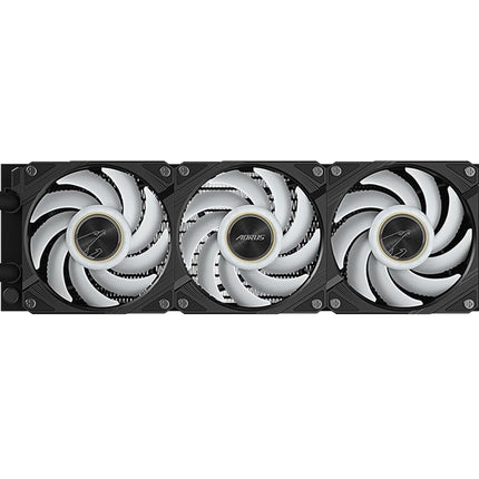 AORUS WATERFORCE X II 360 Liquid CPU Cooler, 360mm Radiator with 3X 120mm Low Noise ARGB Fans, Compatible with Intel LGA1851, LGA1700, and AMD AM5(GP-AORUS WATERFORCE X II 360)