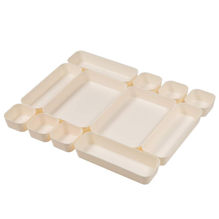 Backerysupply Set Of 12 Beige Color Plastic Desk D