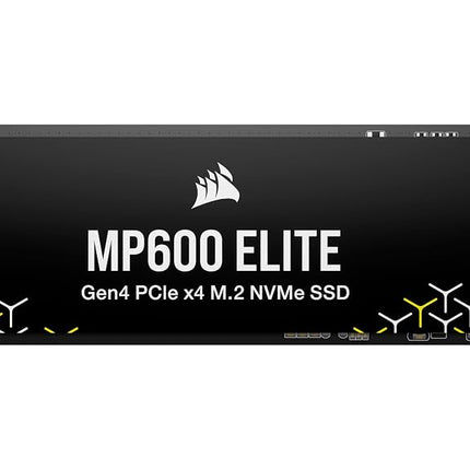 Corsair MP600 ELITE 1TB M.2 PCIe Gen4 x4 NVMe SSD – M.2 2280 – Up to 7,000MB/sec Sequential Read – High-Density 3D TLC NAND – Black