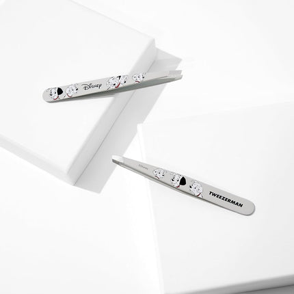 Tweezerman Disney's 101 Dalmatians Slant Tweezer - Hair Removal Tweezers, Stainless Steel