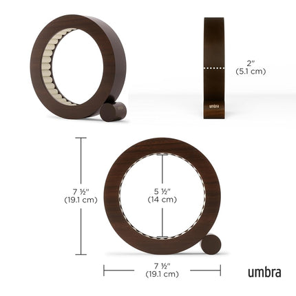 Umbra Ferris Jewelry Organizer, Wood Tray Holds 33 Rings, Walnut