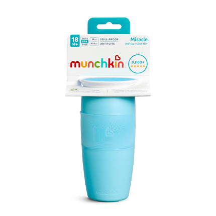 Munchkin Miracle 360 Sippy Cup, 14 Ounce, 1 Pack, Blue