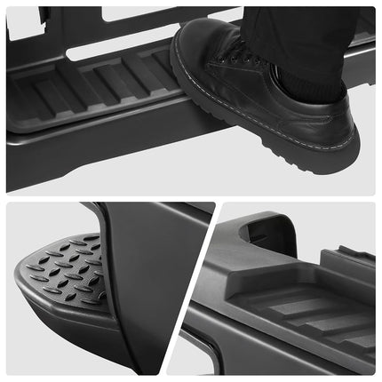 Pare-chocs arrière DNA MOTORING compatible avec Silverado/Sierra 2500HD 3500HD 2015-2019, sans trous pour capteurs de stationnement arrière, GM1103190, STEPBUM-10057