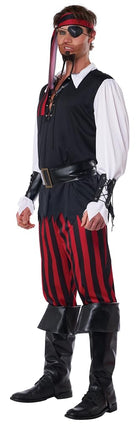 California Cutthroat Pirate Buccaneer Adult Costume, X-Large