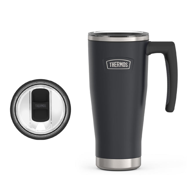 Taza de acero inoxidable de 18 oz Granite con tapa deslizante con cierre