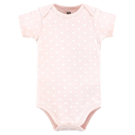 Hudson Baby Unisex Baby Cotton Bodysuits, Tons of Love, 9-12 Months