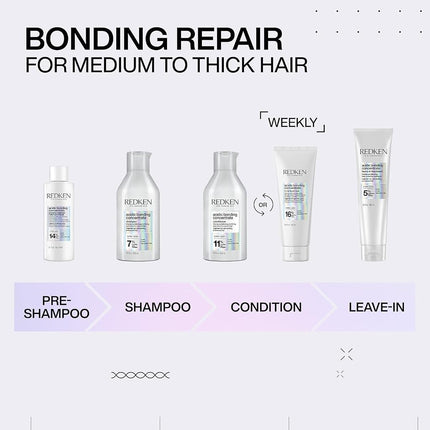 Redken Bonding Conditioner for Damaged Hair Repair, Acidic Bonding Concentrate, For All Hair Types