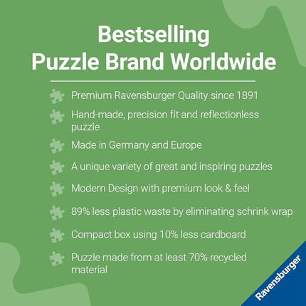 Ravensburger Color Your World Series: Happy Beads 500 Piece Jigsaw Puzzle for Adults - 80695 - Handcrafted Tooling, Made in Germany, Every Piece Fits Together Perfectly