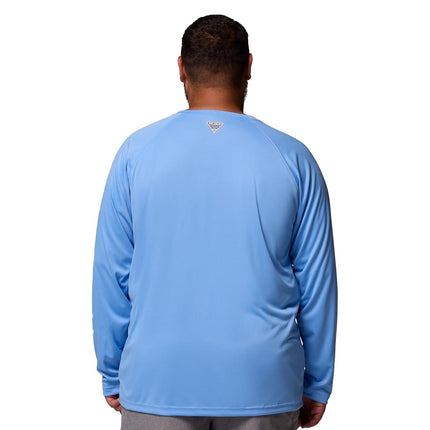 Columbia Men's Terminal Tackle Long Sleeve Shirt, White Cap/White Logo, 3X Big