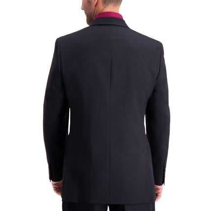 Haggar Traje para hombre de ajuste a medida con rendimiento para viajes - Pantalones y chaquetas, negro, talla 42 corta