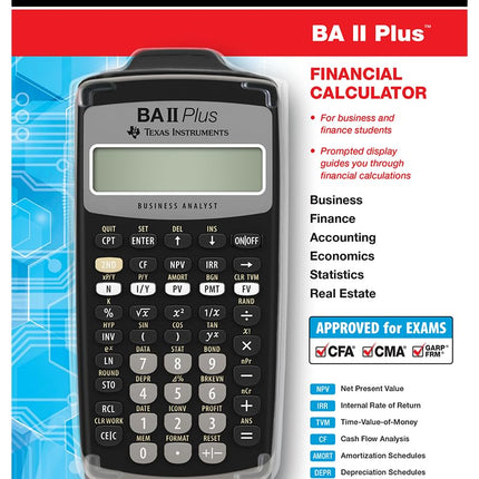 Texas Instruments Baiiplus Advance Financial Cal IIBAPL/TBL/1L1