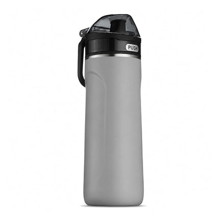 SipX™ Triple-Insulated Stainless Steel Water Bottle - 18oz. With Straw Lid, BPA-Free Reusable Insulated Water Bottle Keeps Cold For 12 Hours, Metal Water Bottle Made Of Sustainable Material For Hiking