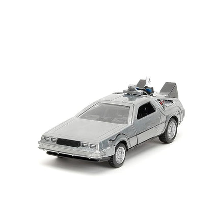 Jada Back to The Future Time Machine 1.65" Nano 3-Pack Die-Cast Cars, Toys for Kids and Adults