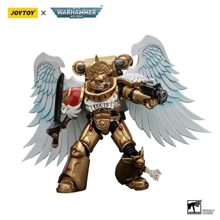 JoyToy Warhammer 40k: The Horus Heresy - Blood Angels Sanguinary Guard with Encarmine Sword 2 1:18 Scale Figure