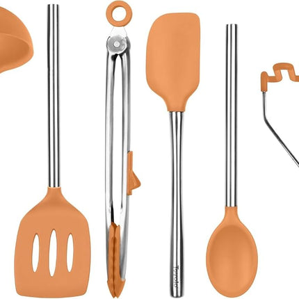Tovolo 6-Piece Premium Silicone Utensil Set (Apric